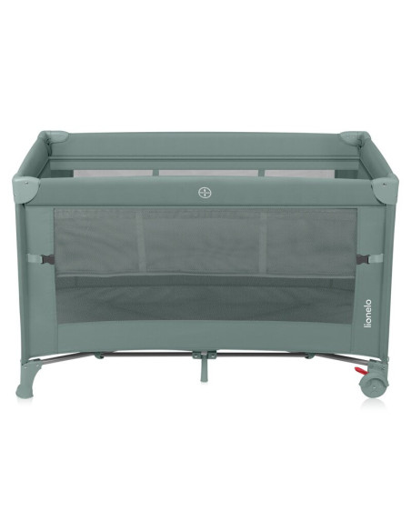 BN-LO-ELLEN_GREEN_SAGE,Patut pliant multifunctional, Lionelo, Ellen, Cu laterala culisanta, Nivel suplimentar, Intrare laterala 