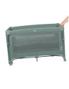 BN-LO-ELLEN_GREEN_SAGE,Patut pliant multifunctional, Lionelo, Ellen, Cu laterala culisanta, Nivel suplimentar, Intrare laterala 