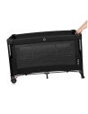BN-LO-ELLEN_BLACK_CARBON,Patut pliant multifunctional, Lionelo, Ellen, Cu laterala culisanta, Nivel suplimentar, Intrare lateral