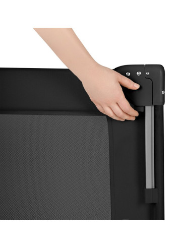 BN-LO-ELLEN_BLACK_CARBON,Patut pliant multifunctional, Lionelo, Ellen, Cu laterala culisanta, Nivel suplimentar, Intrare lateral