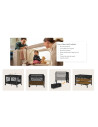 BN-LO-ELLEN_BLACK_CARBON,Patut pliant multifunctional, Lionelo, Ellen, Cu laterala culisanta, Nivel suplimentar, Intrare lateral