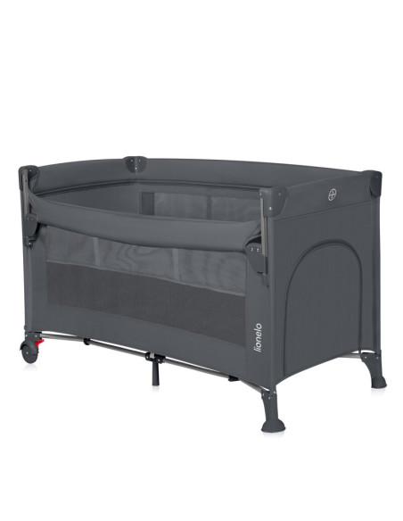 BN-LO-ELLEN_GREY_CONCRETE,Patut pliant multifunctional, Lionelo, Ellen, Cu laterala culisanta, Nivel suplimentar, Intrare latera