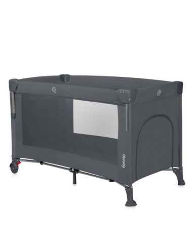 BN-LO-ELLEN_GREY_CONCRETE,Patut pliant multifunctional, Lionelo, Ellen, Cu laterala culisanta, Nivel suplimentar, Intrare latera