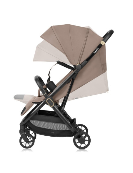 BN-LO-BESS_BEIGE_SAND,Carucior sport, Lionelo, Bess, Greutate 7.5 kg, Sustine 22 kg, 6 luni+, Capotina impermeabila si protectie