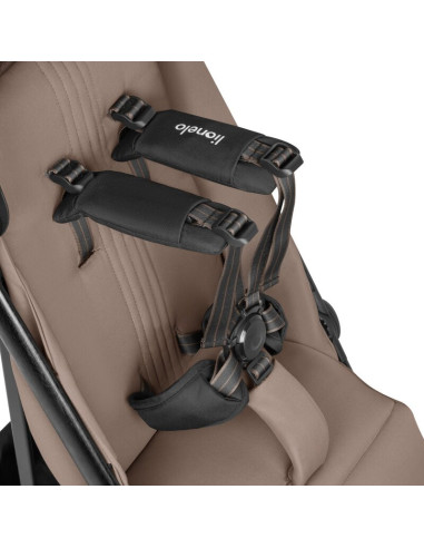 BN-LO-BESS_BEIGE_SAND,Carucior sport, Lionelo, Bess, Greutate 7.5 kg, Sustine 22 kg, 6 luni+, Capotina impermeabila si protectie