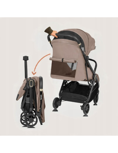 BN-LO-BESS_BEIGE_SAND,Carucior sport, Lionelo, Bess, Greutate 7.5 kg, Sustine 22 kg, 6 luni+, Capotina impermeabila si protectie