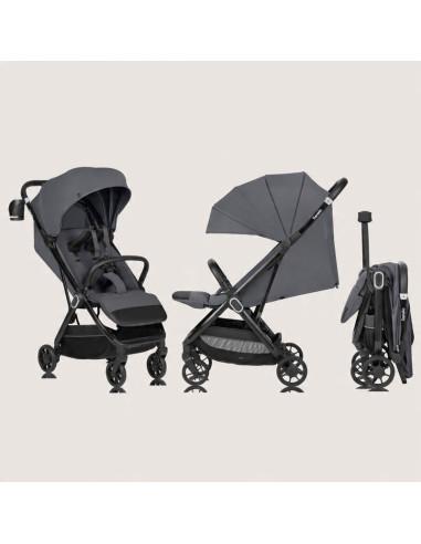 BN-LO-BESS_GREY_STONE,Carucior sport, Lionelo, Bess, Greutate 7.5 kg, Sustine 22 kg, 6 luni+, Capotina impermeabila si protectie
