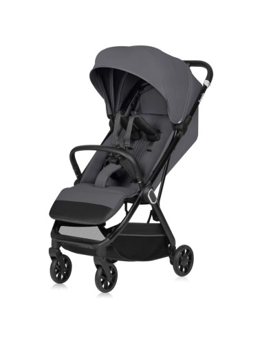 BN-LO-BESS_GREY_STONE,Carucior sport, Lionelo, Bess, Greutate 7.5 kg, Sustine 22 kg, 6 luni+, Capotina impermeabila si protectie