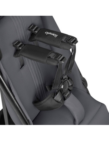 BN-LO-BESS_GREY_STONE,Carucior sport, Lionelo, Bess, Greutate 7.5 kg, Sustine 22 kg, 6 luni+, Capotina impermeabila si protectie