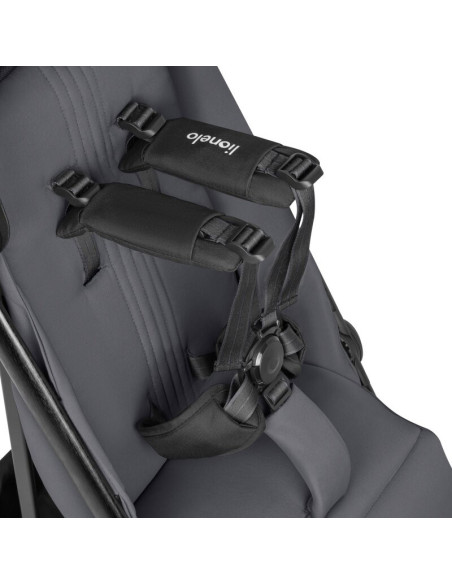 BN-LO-BESS_GREY_STONE,Carucior sport, Lionelo, Bess, Greutate 7.5 kg, Sustine 22 kg, 6 luni+, Capotina impermeabila si protectie
