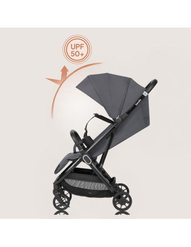 BN-LO-BESS_GREY_STONE,Carucior sport, Lionelo, Bess, Greutate 7.5 kg, Sustine 22 kg, 6 luni+, Capotina impermeabila si protectie