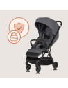 BN-LO-BESS_GREY_STONE,Carucior sport, Lionelo, Bess, Greutate 7.5 kg, Sustine 22 kg, 6 luni+, Capotina impermeabila si protectie