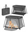BN-LO-ALICE_GREY,Patut multifunctional, Lionelo, Alice, 3 in 1, 2 trepte de inaltime pentru saltea, Pliabil, Material rezistent 