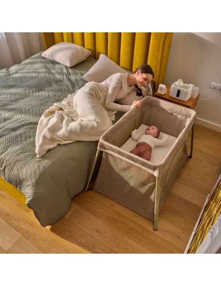 BN-LO-ALICE_GREY,Patut multifunctional, Lionelo, Alice, 3 in 1, 2 trepte de inaltime pentru saltea, Pliabil, Material rezistent 