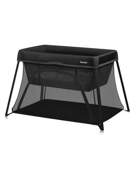 BN-LO-ALICE_BLACK,Patut multifunctional, Lionelo, Alice, 3 in 1, 2 trepte de inaltime pentru saltea, Pliabil, Material rezistent