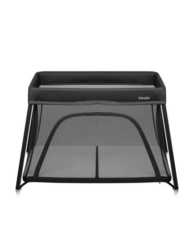 BN-LO-ALICE_BLACK,Patut multifunctional, Lionelo, Alice, 3 in 1, 2 trepte de inaltime pentru saltea, Pliabil, Material rezistent
