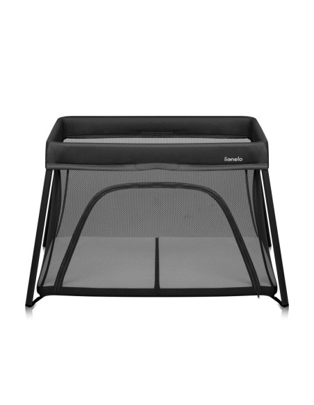 BN-LO-ALICE_BLACK,Patut multifunctional, Lionelo, Alice, 3 in 1, 2 trepte de inaltime pentru saltea, Pliabil, Material rezistent