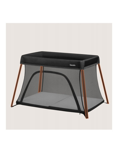 BN-LO-ALICE_BLACK,Patut multifunctional, Lionelo, Alice, 3 in 1, 2 trepte de inaltime pentru saltea, Pliabil, Material rezistent