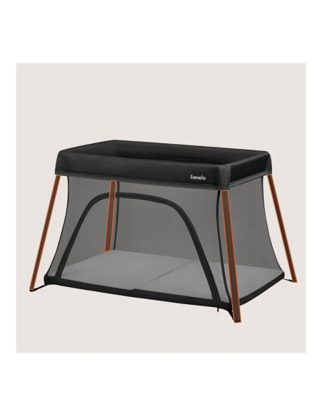 BN-LO-ALICE_BLACK,Patut multifunctional, Lionelo, Alice, 3 in 1, 2 trepte de inaltime pentru saltea, Pliabil, Material rezistent