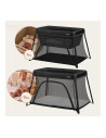 BN-LO-ALICE_BLACK,Patut multifunctional, Lionelo, Alice, 3 in 1, 2 trepte de inaltime pentru saltea, Pliabil, Material rezistent