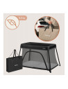 BN-LO-ALICE_BLACK,Patut multifunctional, Lionelo, Alice, 3 in 1, 2 trepte de inaltime pentru saltea, Pliabil, Material rezistent