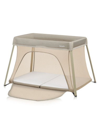 BN-LO-ALICE_BEIGE_OLIVE,Patut multifunctional, Lionelo, Alice, 3 in 1, 2 trepte de inaltime pentru saltea, Pliabil, Material rez