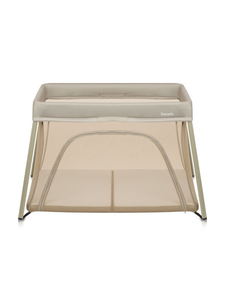 BN-LO-ALICE_BEIGE_OLIVE,Patut multifunctional, Lionelo, Alice, 3 in 1, 2 trepte de inaltime pentru saltea, Pliabil, Material rez