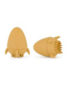 BN-607819,Jucarie pentru baie, Petite&Mars, Splashy Rocket, Din silicon, Fara BPA, 6 luni+, 11x7.5x7.5 cm, Ocru