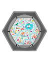 BN-LO-ROEL_PLUS_GREY_MULTICOLOR,Tarc de joaca, Lionelo, Roel Plus, Pliere ultra-compacta, Sistem LockGuard impotriva plierii acc