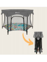 BN-LO-ROEL_PLUS_GREY_MULTICOLOR,Tarc de joaca, Lionelo, Roel Plus, Pliere ultra-compacta, Sistem LockGuard impotriva plierii acc