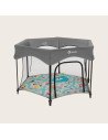 BN-LO-ROEL_PLUS_GREY_MULTICOLOR,Tarc de joaca, Lionelo, Roel Plus, Pliere ultra-compacta, Sistem LockGuard impotriva plierii acc