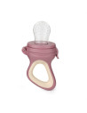 BN-581798,Dispozitiv de hranire, Petite&Mars, Pentru fructe si legume, Include capac de protectie, 6+ luni, Roz
