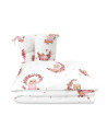 BN-6426972029391,Lenjerie patut cu 3 piese, MimiNu, Pentru patut 120x60 cm, Cu protectie laterala, Din bumbac, Din bumbac certif