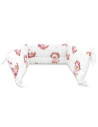 BN-6426972029391,Lenjerie patut cu 3 piese, MimiNu, Pentru patut 120x60 cm, Cu protectie laterala, Din bumbac, Din bumbac certif