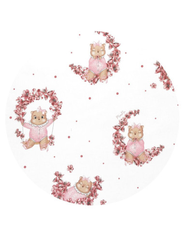 BN-6426972029391,Lenjerie patut cu 3 piese, MimiNu, Pentru patut 120x60 cm, Cu protectie laterala, Din bumbac, Din bumbac certif