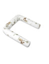 BN-6426972029445,Aparatoare pentru patut, MimiNu, Tip rulou, Cu husa detasabila, Lungime 180 cm, Din bumbac certificat Oeko Tex 
