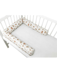 BN-6426972029483,Aparatoare pentru patut, MimiNu, Tip rulou, Cu husa detasabila, Lungime 180 cm, Din bumbac certificat Oeko Tex 