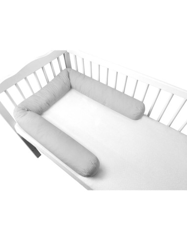BN-6426972029490,Aparatoare pentru patut, MimiNu, Tip rulou, Cu husa detasabila, Lungime 180 cm, Din bumbac certificat Oeko Tex 