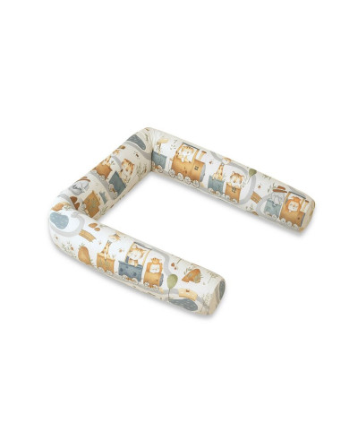 BN-6426972029421,Aparatoare pentru patut, MimiNu, Tip rulou, Cu husa detasabila, Lungime 180 cm, Din bumbac certificat Oeko Tex 