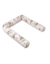 BN-6426972029513,Aparatoare pentru patut, MimiNu, Tip rulou, Cu husa detasabila, Lungime 180 cm, Din bumbac certificat Oeko Tex