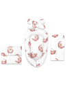 BN-6426972029384,Set 4 in 1 Cosulet bebelus, MimiNu, Baby Cocoon 75x55 cm, Husa bumbac, Din bumbac certificat Oeko Tex Standard 