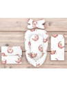 BN-6426972029384,Set 4 in 1 Cosulet bebelus, MimiNu, Baby Cocoon 75x55 cm, Husa bumbac, Din bumbac certificat Oeko Tex Standard 