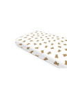 BN-6426972029575,Cearceaf cu elastic, Qmini, Pentru pat 160x80 cm, Din bumbac certificat Oeko Tex Standard 100, Design, Teddy To