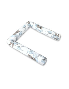 BN-6426972029636,Aparatoare pentru patut, Qmini, Tip rulou, Cu husa detasabila, Lungime 180 cm, Din bumbac certificat Oeko Tex S