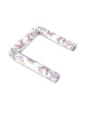 BN-6426972029650,Aparatoare pentru patut, Qmini, Tip rulou, Cu husa detasabila, Lungime 180 cm, Din bumbac certificat Oeko Tex S
