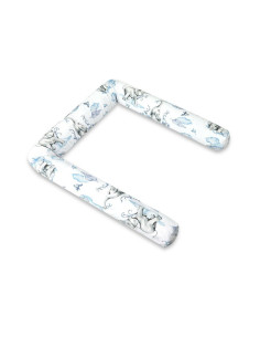 BN-6426972029667,Aparatoare pentru patut, Qmini, Tip rulou, Cu husa detasabila, Lungime 180 cm, Din bumbac certificat Oeko Tex S