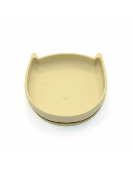 BN-BOC0465,Farfurie in forma de pisicuta, Bocioland, Cu ventuze, Silicon, Fara BPA, 6-36 luni, Light Beige
