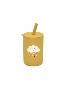 BN-BOC0452,Cana din silicon, Bocioland, Cu pai, 150 ml, Fara BPA, 6 luni+, Cloud
