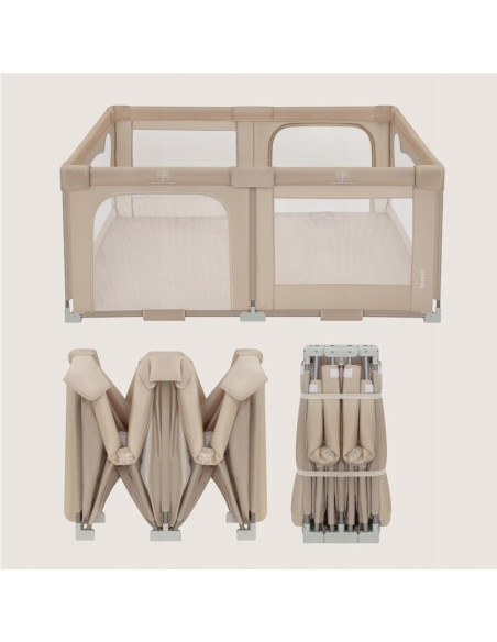 BN-LO-FLORENCE_EASY_FOLD_BEIGE_SAND,Tarc de joaca copii, Lionelo, Florence Easy Fold, 150 x 180 x 75 cm, Pliere, depliere automa