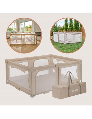 BN-LO-FLORENCE_EASY_FOLD_BEIGE_SAND,Tarc de joaca copii, Lionelo, Florence Easy Fold, 150 x 180 x 75 cm, Pliere, depliere automa